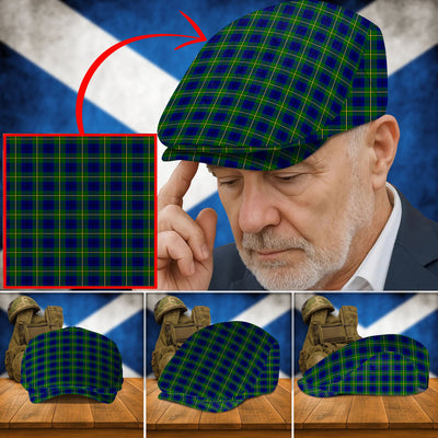 Clan Johnston Modern Tartan Flat Cap MO58