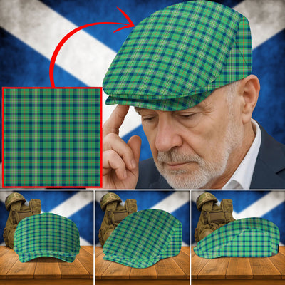 Clan Kennedy Ancient Tartan Flat Cap VD54