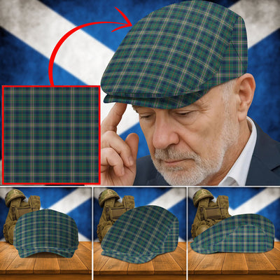 Clan Kennedy Modern Tartan Flat Cap AC78
