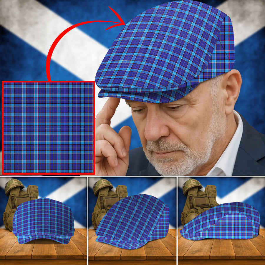 Clan Kirkcaldy Tartan Flat Cap