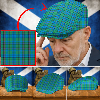 Clan Lockhart Tartan Flat Cap FX92