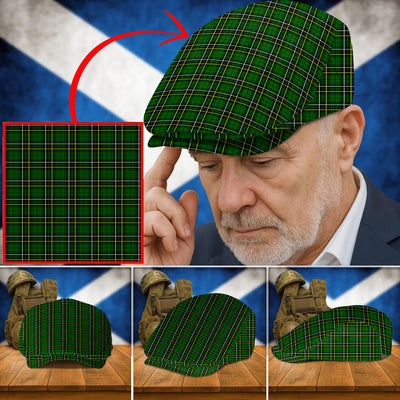 Clan MacAlpin Modern Tartan Flat Cap UZ21