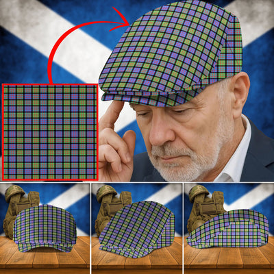 Clan MacDonald Ancient Tartan Flat Cap IX61