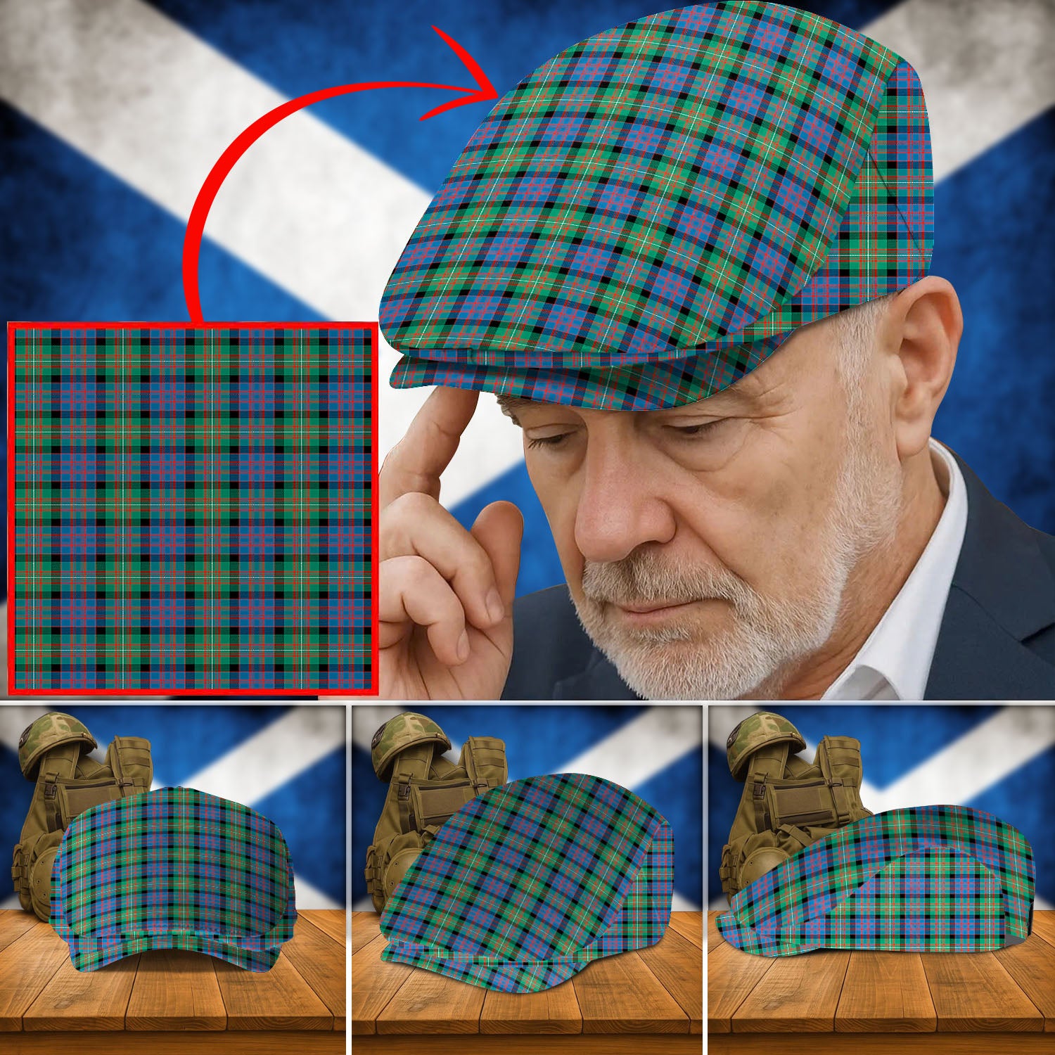 Clan MacDonnell of Glengarry Ancient Tartan Flat Cap IY93 MacDonnell of Glengarry Ancient Tartan Tartan Today