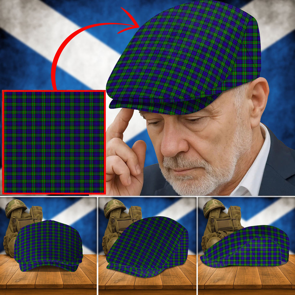 Clan MacKinlay Modern Tartan Flat Cap XM17 MacKinlay Modern Tartan Tartan Today