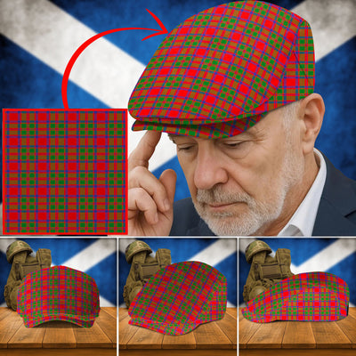 Clan MacKintosh Modern Tartan Flat Cap JP11