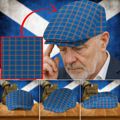Clan MacLaine of Loch Buie Hunting Ancient Tartan Flat Cap CL73