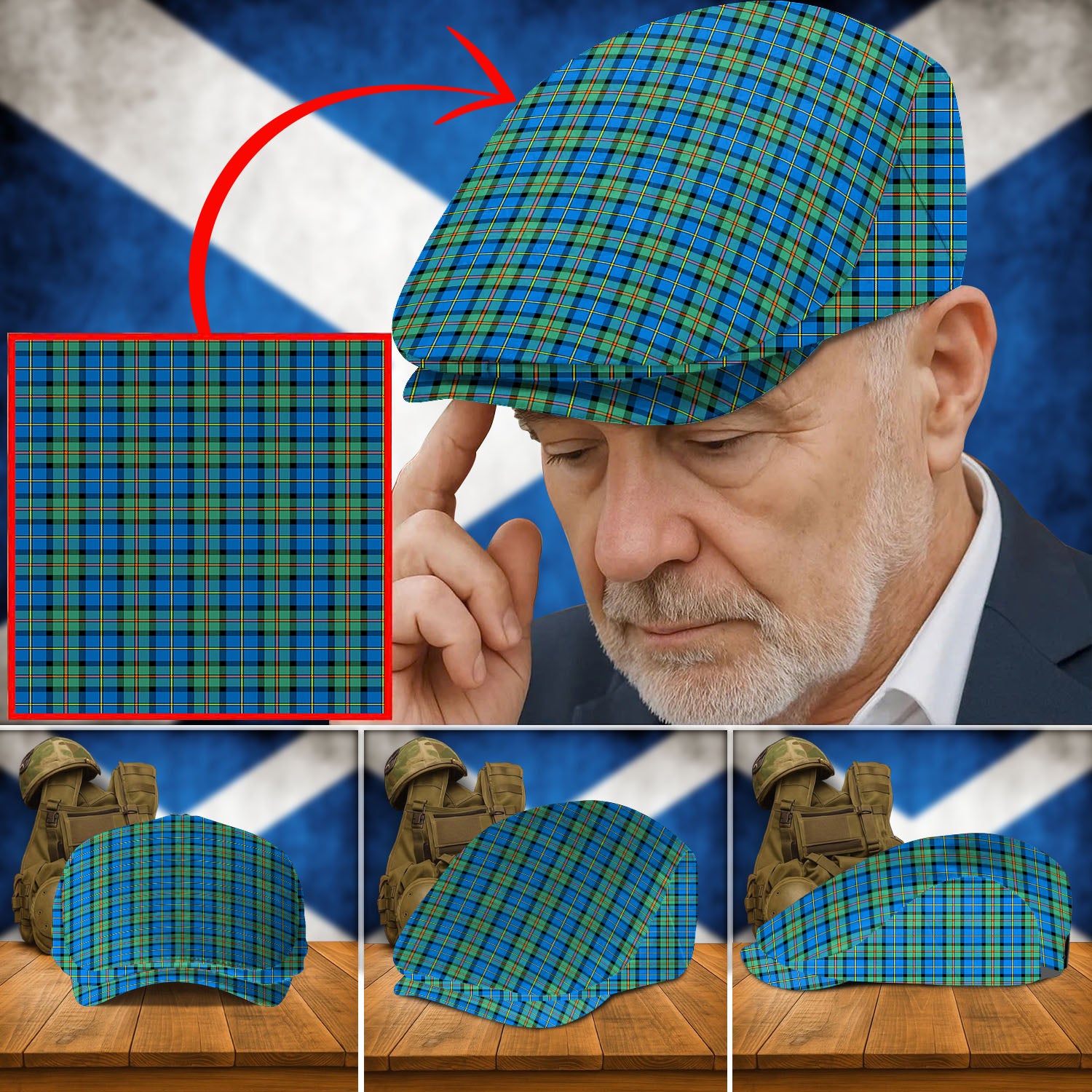 Clan MacLeod of Harris Ancient Tartan Flat Cap KR18 MacLeod of Harris Ancient Tartan Tartan Today