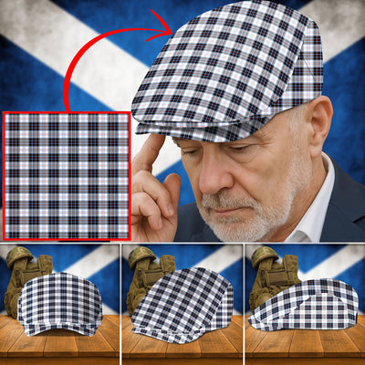 Clan MacRae Dress Modern Tartan Flat Cap PO36