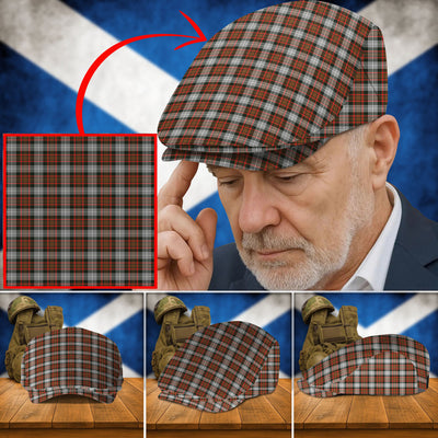 Clan MacRae Hunting Weathered Tartan Flat Cap MX53