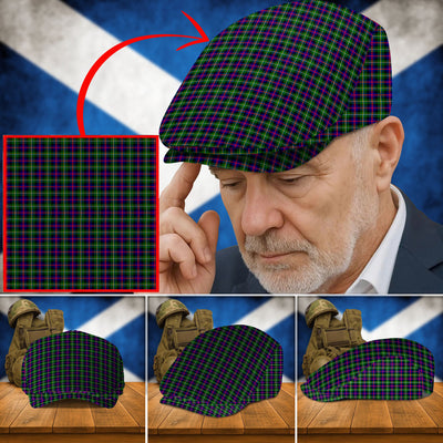 Clan Malcolm Modern Tartan Flat Cap HY58