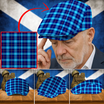 Clan McKerrell Tartan Flat Cap QC31