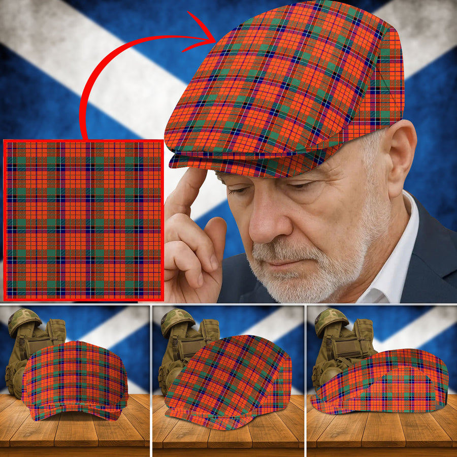 Clan Nicolson Ancient Tartan Flat Cap