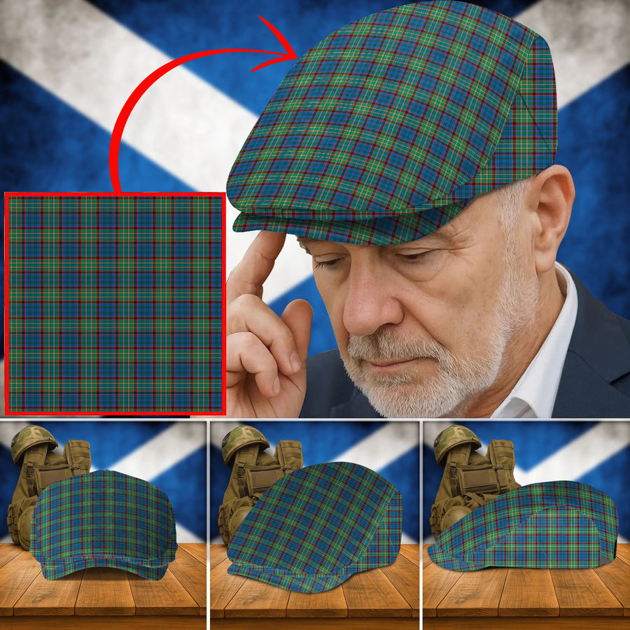 Clan Nicolson Hunting Ancient Tartan Flat Cap