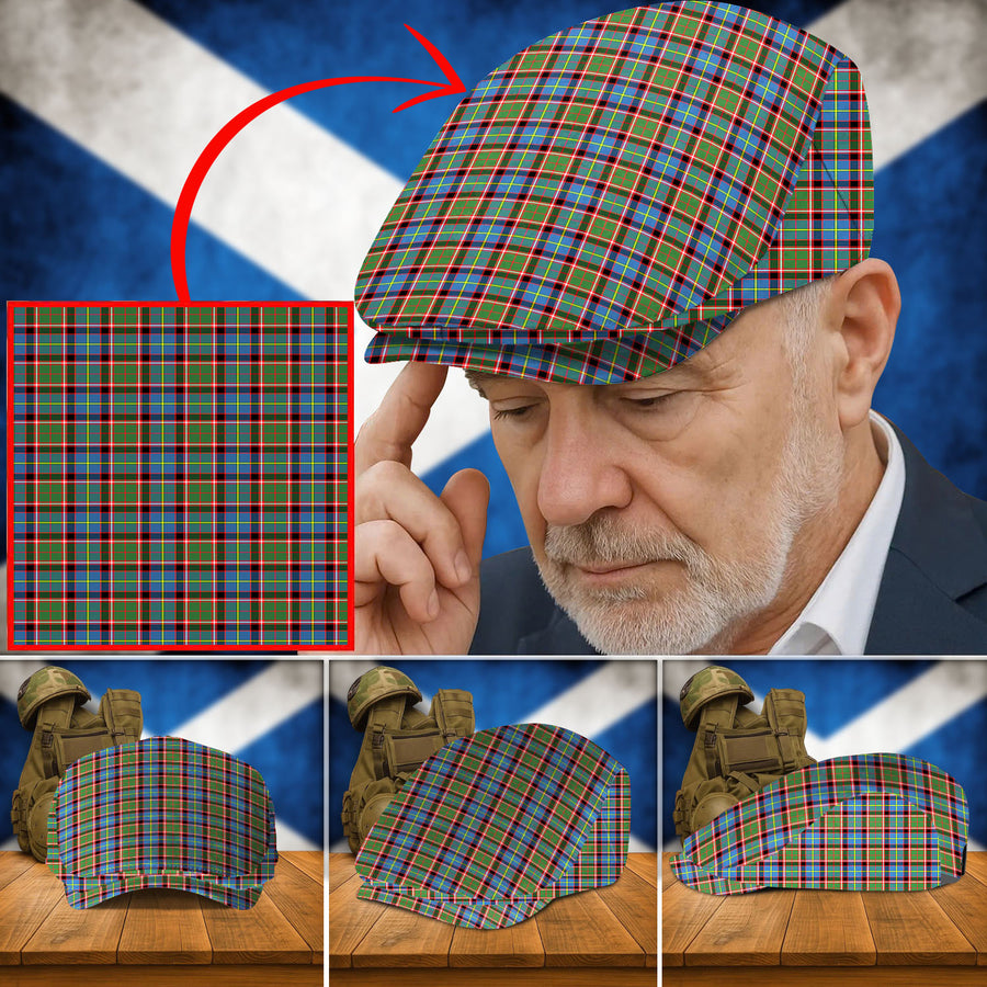 Clan Norvel (Stirling) Tartan Flat Cap
