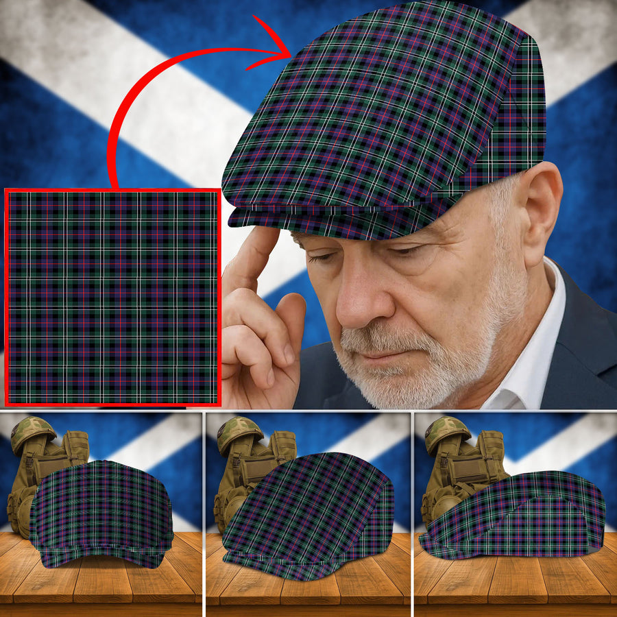 Clan Rose Hunting Modern Tartan Flat Cap