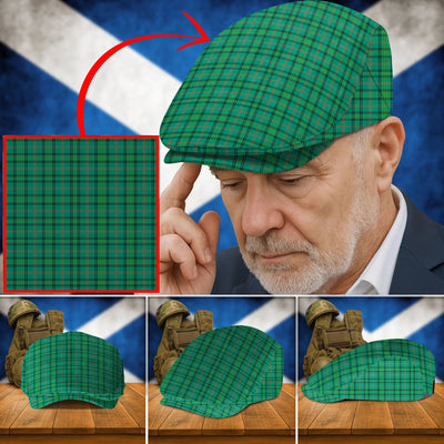 Clan Ross Hunting Ancient Tartan Flat Cap LG39