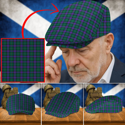 Clan Sinclair Hunting Modern Tartan Flat Cap PF77