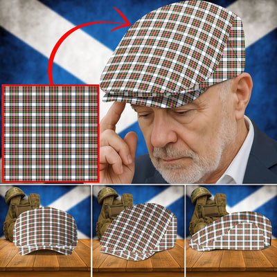 Clan Stewart Dress Modern Tartan Flat Cap GA10