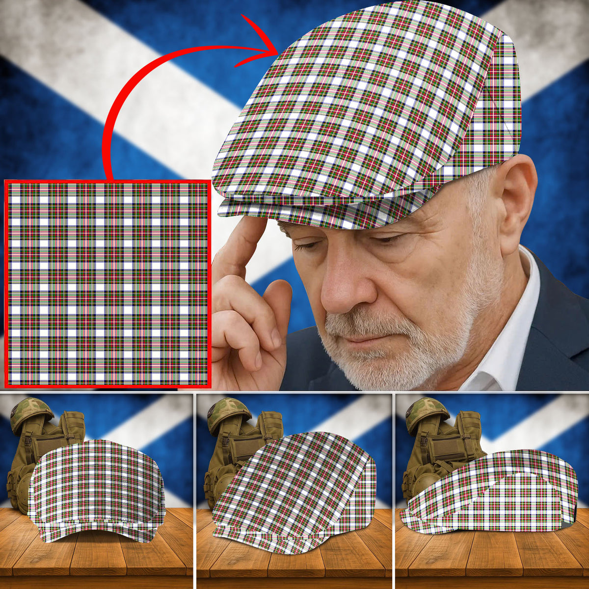 Clan Stewart Dress Modern Tartan Flat Cap GA10 Stewart Dress Modern Tartan Tartan Today
