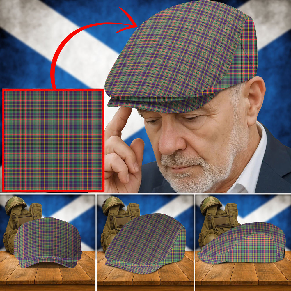 Clan Taylor Weathered Tartan Flat Cap QY54 Taylor Weathered Tartan Tartan Today