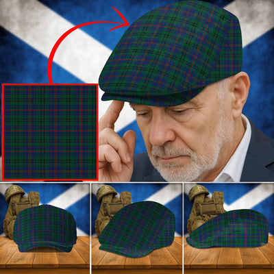 Clan Walker Hunting Modern Tartan Flat Cap YO87