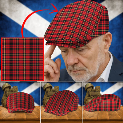 Clan Wallace Hunting Tartan Flat Cap LM43