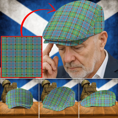 Clan Whitelaw Tartan Flat Cap IP99