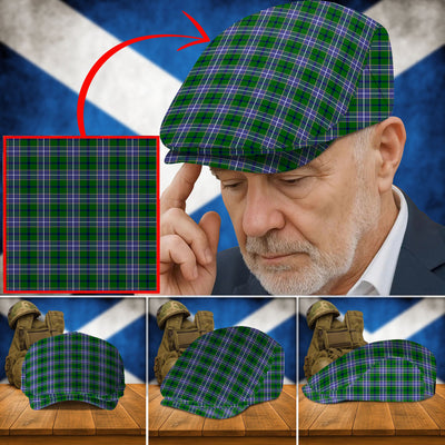 Clan Wishart Hunting Tartan Flat Cap AZ65