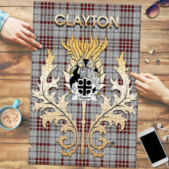 Clan Clayton Tartan Crest Thistle Jigsaw Puzzles Gift For Family KO58 Clan Borthwick Tartan Today   