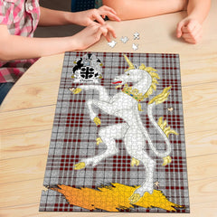 Clan Clayton Tartan Crest Unicorn Scotland Jigsaw Puzzles Gift For Family EI59 Clan Borthwick Tartan Today   