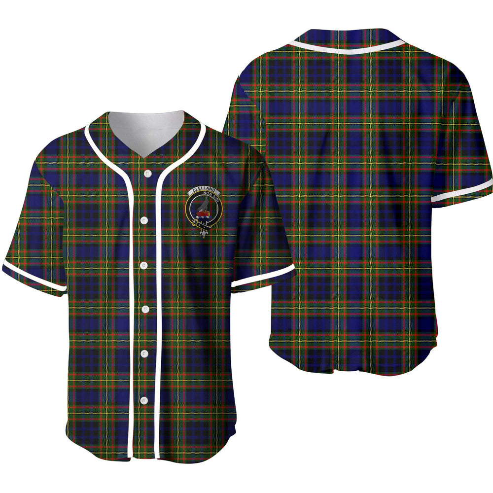 Clan Clelland Tartan Unisex Baseball Jersey II22DD14 Clan Clelland Tartan Today   