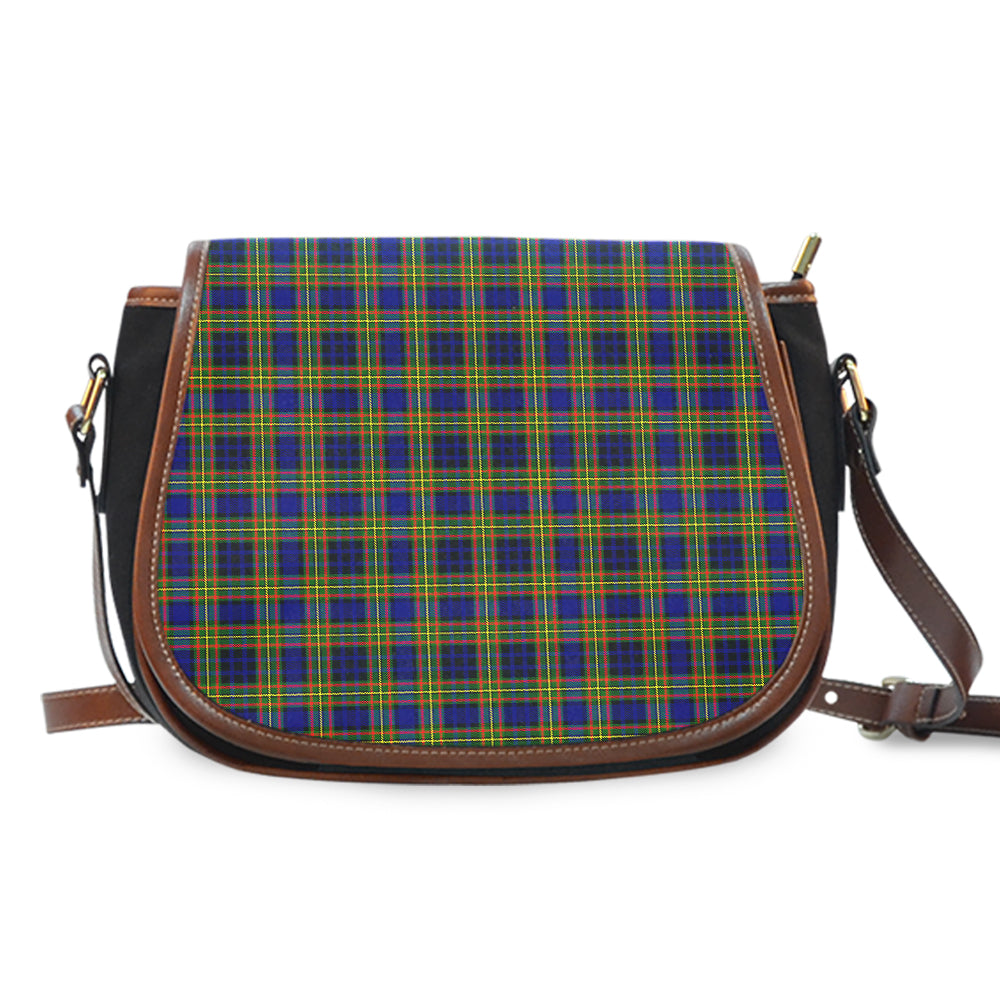 Clan Clelland Modern Tartan Saddle Handbags JW30 Clan Clelland Tartan Today   