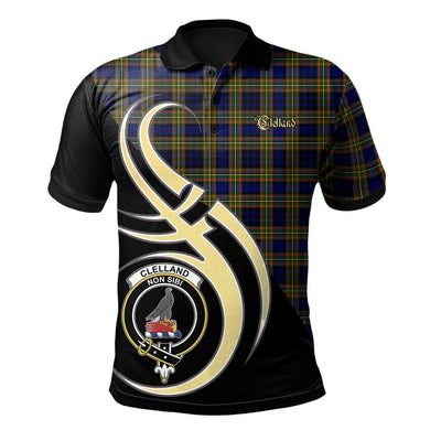 Clan Clelland Modern Tartan Polo Shirt - Believe In Me Style