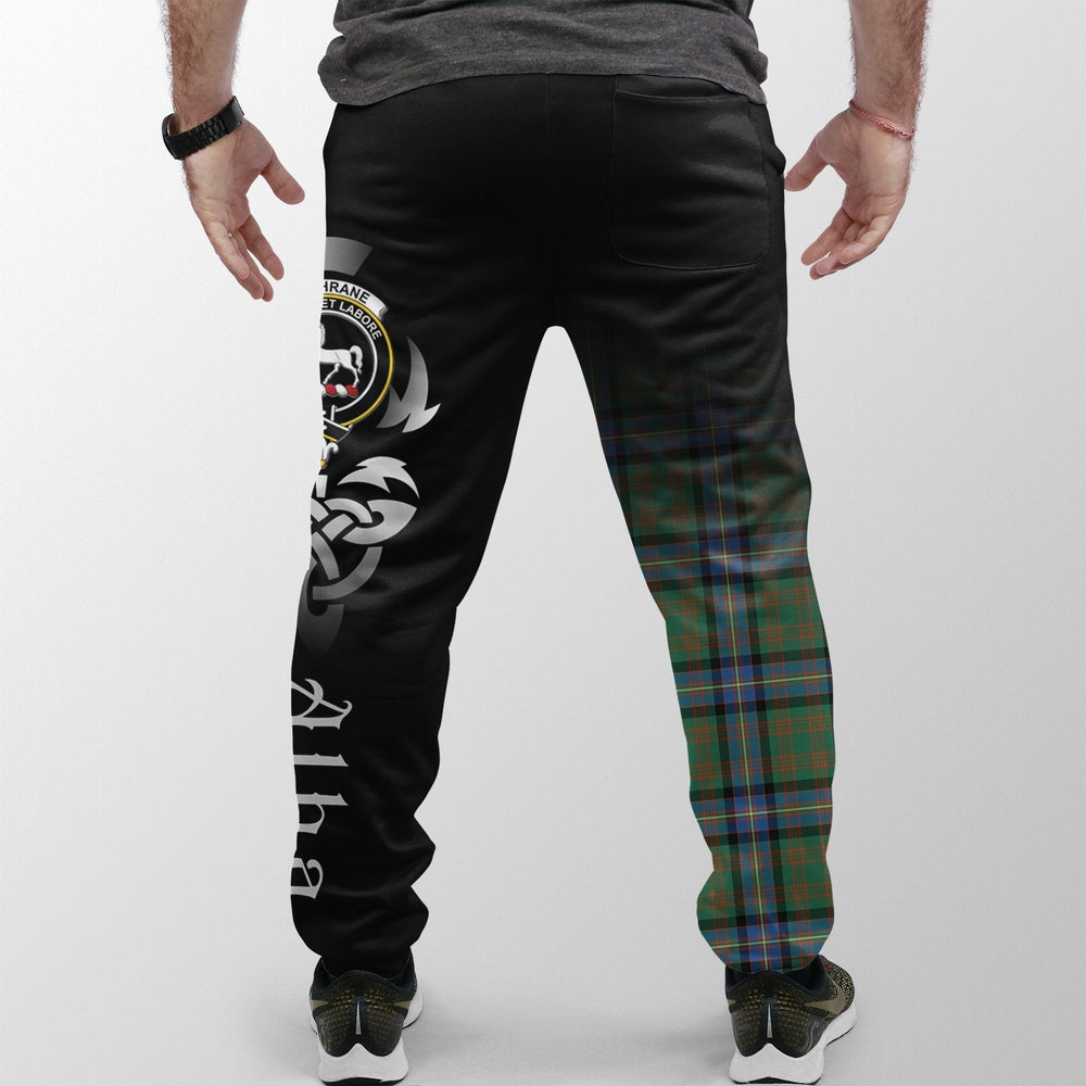 Clan Cochrane Ancient Tartan Crest Jogger Sweatpants  Alba Celtic Style VG63 Clan Cochrane Tartan Today   