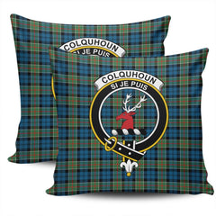 Clan Colquhoun Ancient Tartan Crest Pillow Cover TF56 Clan Colquhoun Tartan Today   