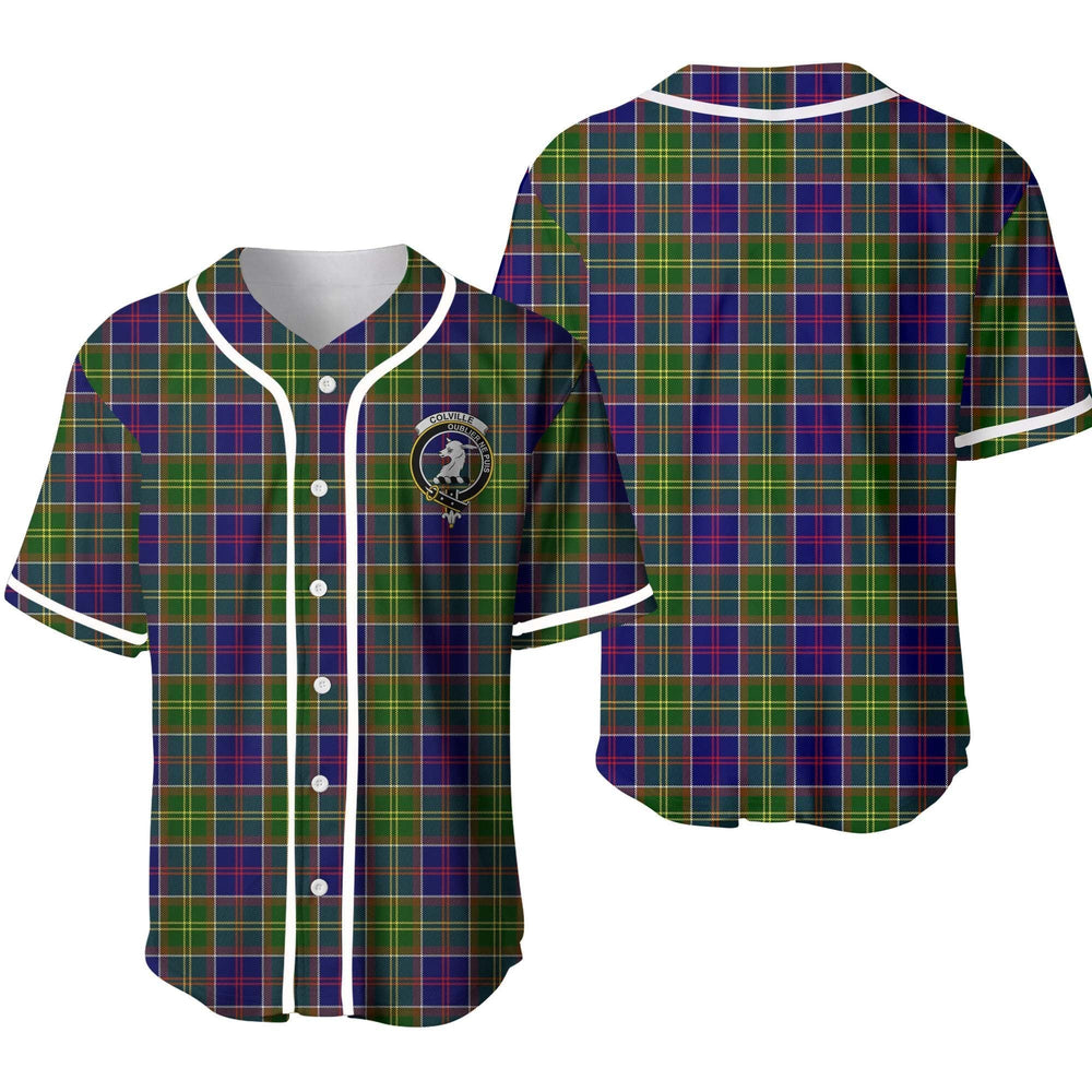 Clan Colville Tartan Unisex Baseball Jersey VU11TM80 Clan Colville Tartan Today   