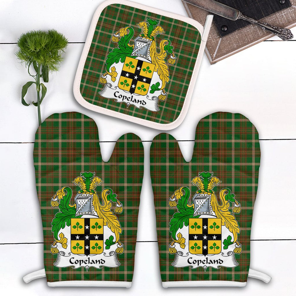 Clan Copeland Tartan Crest Oven Mitt And Pot Holder (2 Oven Mitts + 1 Pot Holder) KA20 Clan Borthwick Tartan Today   