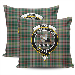Clan Craig Ancient Tartan Crest Pillow Cover FH62 Clan Craig Tartan Today   