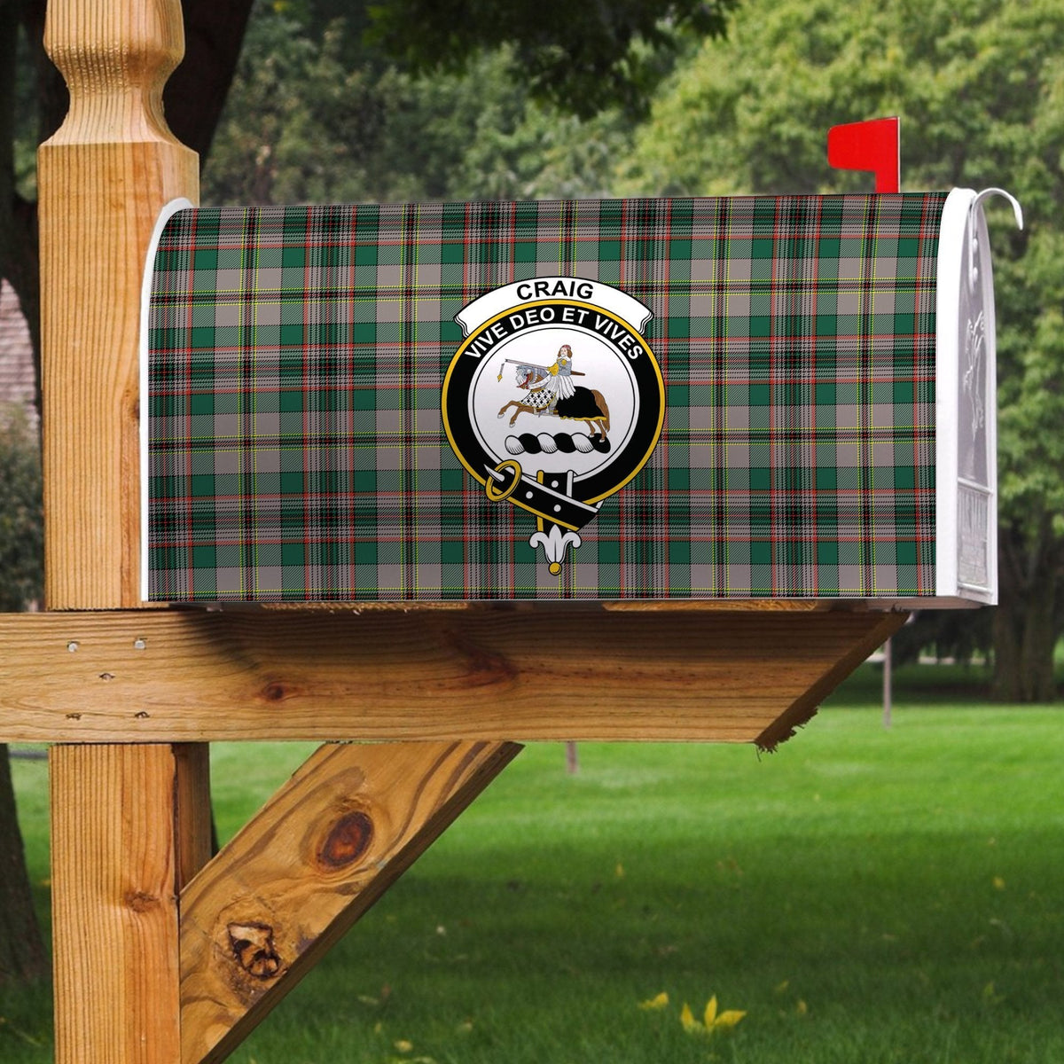 Clan Craig Ancient Tartan Crest Mailbox CA32 Clan Craig Tartan Today   
