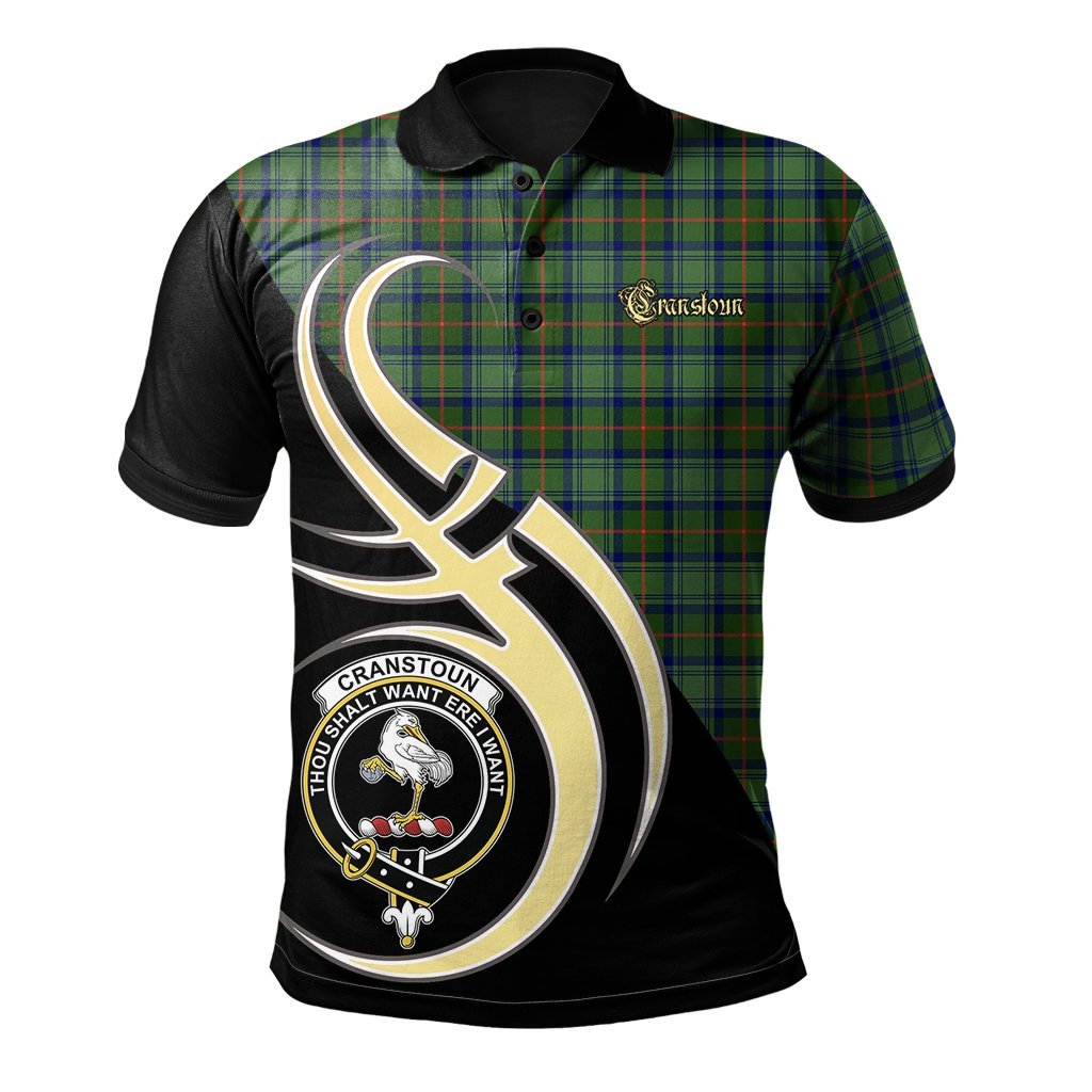Clan Cranstoun Tartan Polo Shirt - Believe In Me Style PP90 Cranstoun Tartan Tartan Polo   