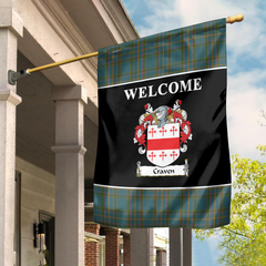 Clan Craven County Tartan Black Garden Flag SD40 Clan Hall Tartan Today   