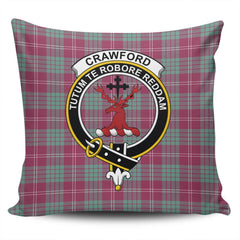Clan Clan Crawford Ancient Tartan Crest Pillow Cover JV55 Clan Crawford Tartan Today   