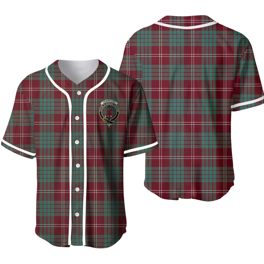 Clan Crawford Tartan Unisex Baseball Jersey