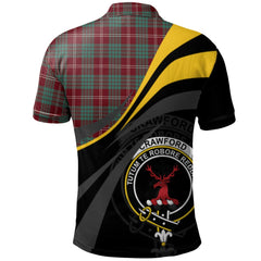 Clan Crawford Modern Tartan Polo Shirt - Royal Coat Of Arms Style UD89 Crawford Modern Tartan Tartan Polo   