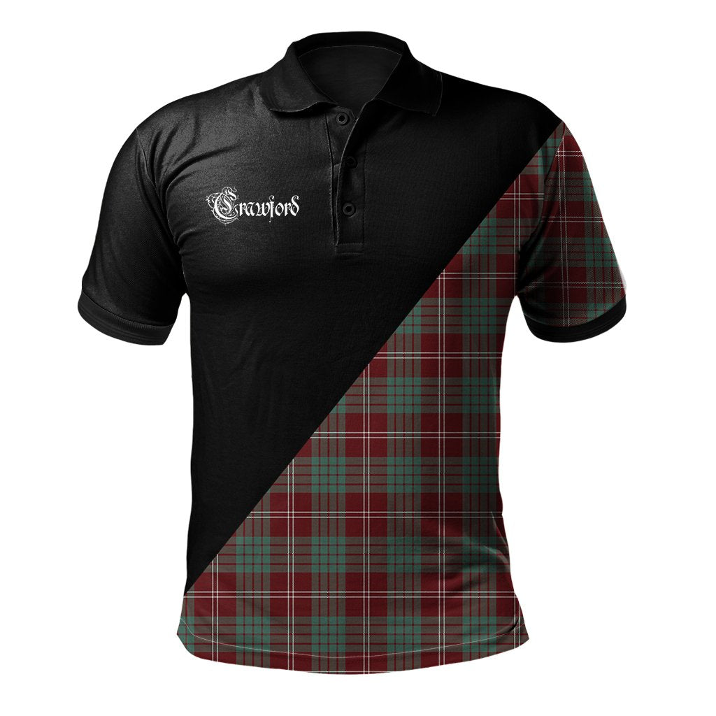 Clan Crawford Modern Clan - Military Polo Shirt NF50 Crawford Modern Tartan Tartan Polo   