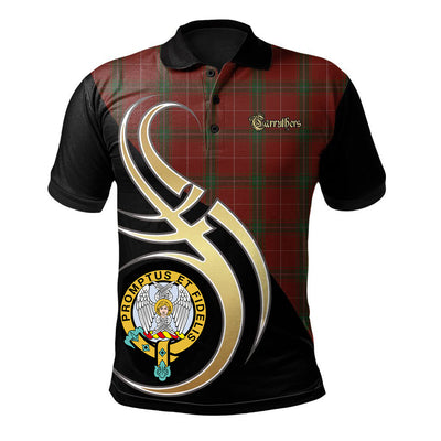 Clan Carruthers Family Tartan Official Crest Polo Shirt