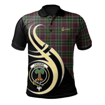 Clan Crosbie Tartan Polo Shirt - Believe In Me Style VM18