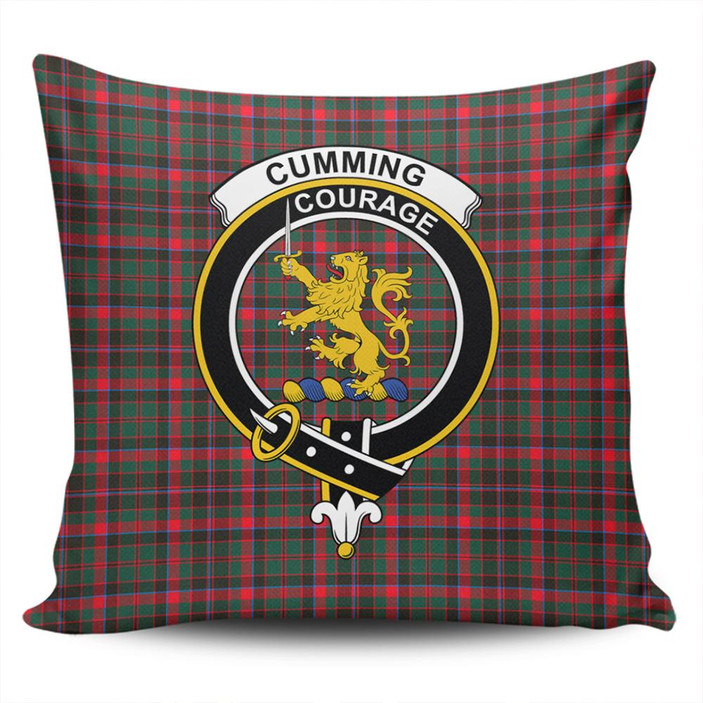 Clan Cumming Hunting Modern Tartan Crest Pillow Cover HQ25 Clan Cumming Tartan Today   