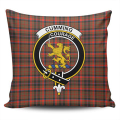 Clan Cumming Hunting Weathered Tartan Crest Pillow Cover JR64 Clan Cumming Tartan Today   